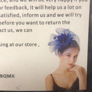 HAIR BOWS FOR WOMEN IVORY, BLUE